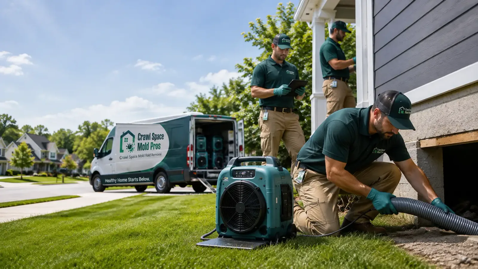 Crawl Space Mold Removal in Garland, NC